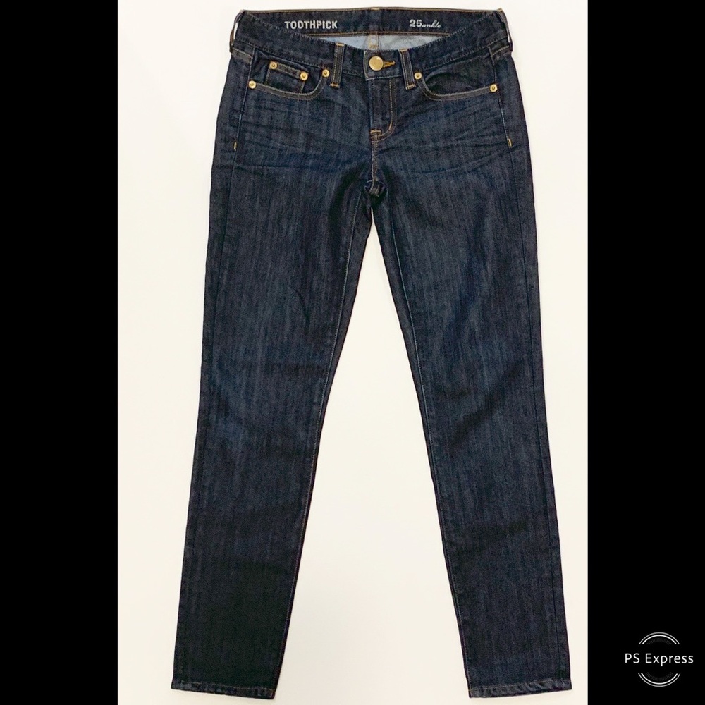 J Crew Toothpick Ankle Jeans